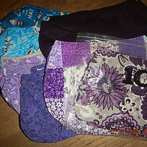 LOT OF Thirty-One Suite BUNDLE- brown PURSE, 9 SKIRTS, 1 WRISTLET